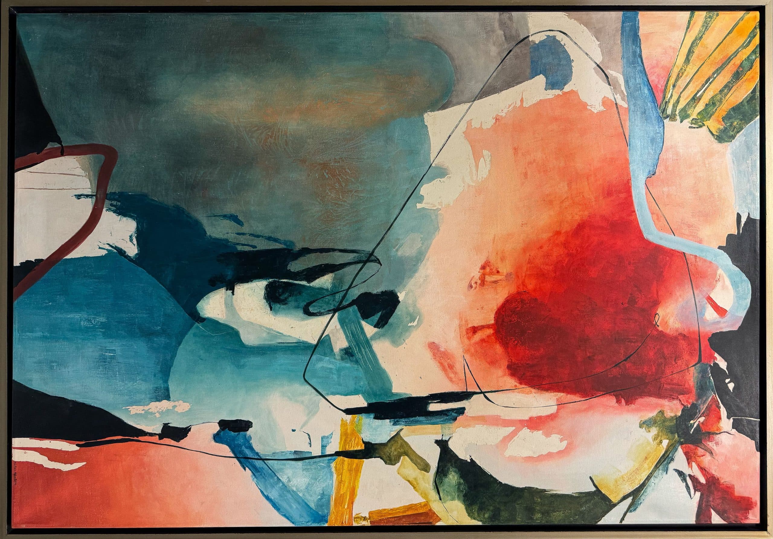 Abstract #88 by Portal Pasten, acrylic on canvas abstract painting at El Dorado Gallery
