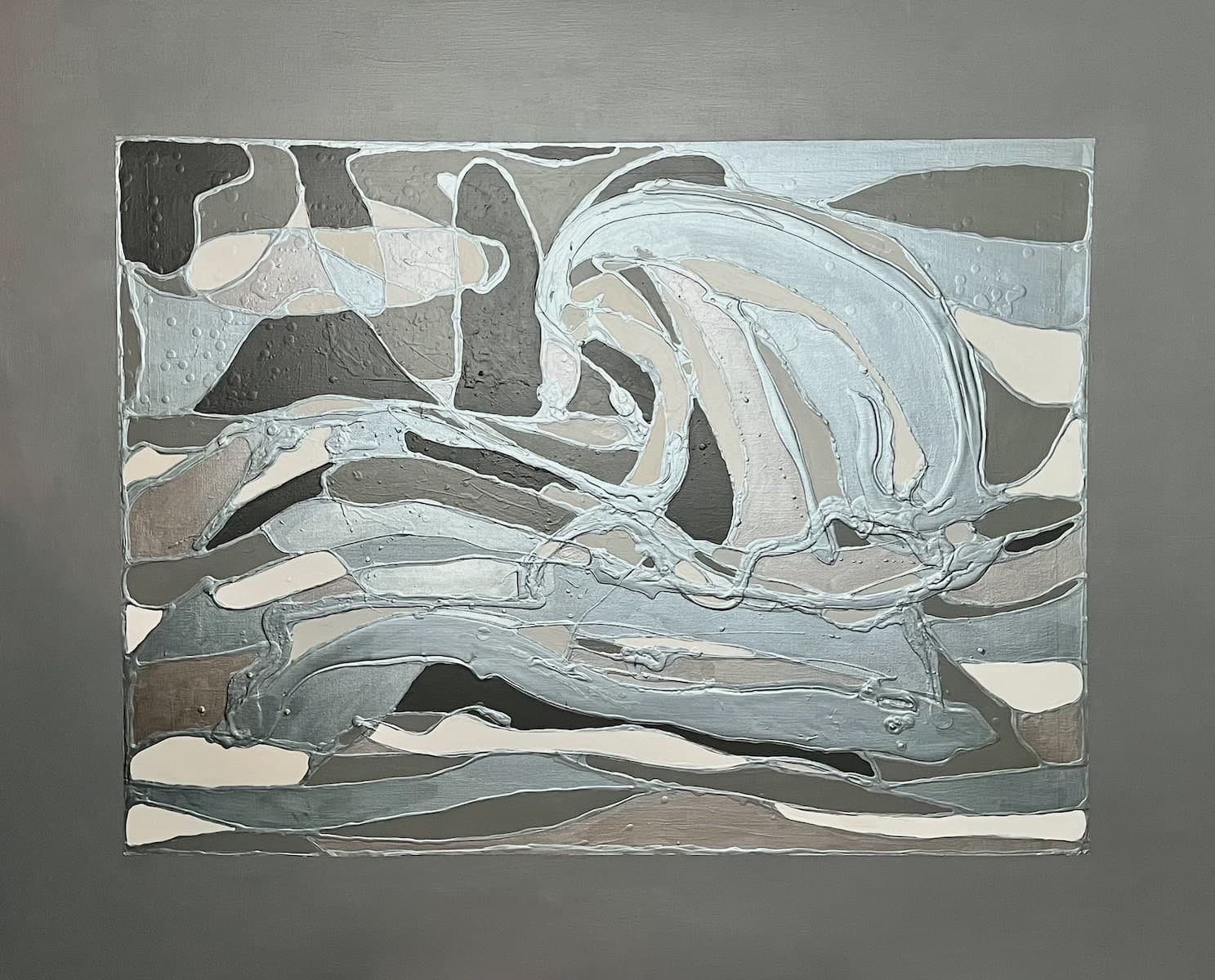 Emotional Big Wave by Ana Remok, acrylic on canvas abstract painting at El Dorado Gallery