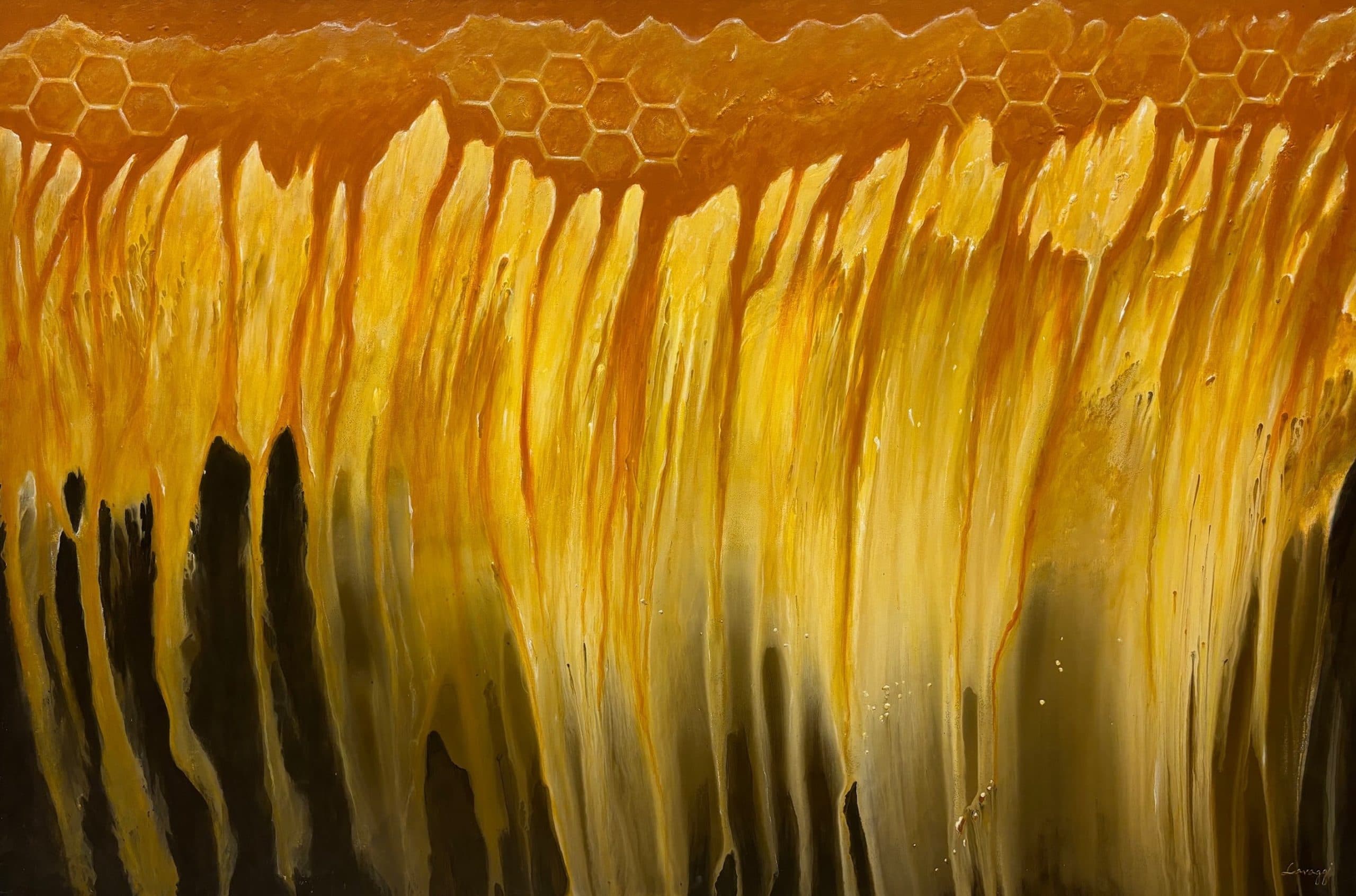 Honey by Steven Lavaggi, acrylic on canvas painting at El Dorado Gallery