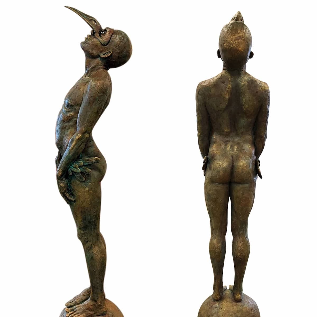 Icarus by Alejandro Barush, resin sculpture at El Dorado Gallery