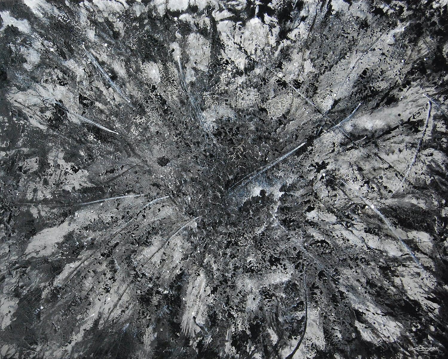 Light vs Darkness IV by Steven Lavaggi, acrylic on canvas at El Dorado Gallery