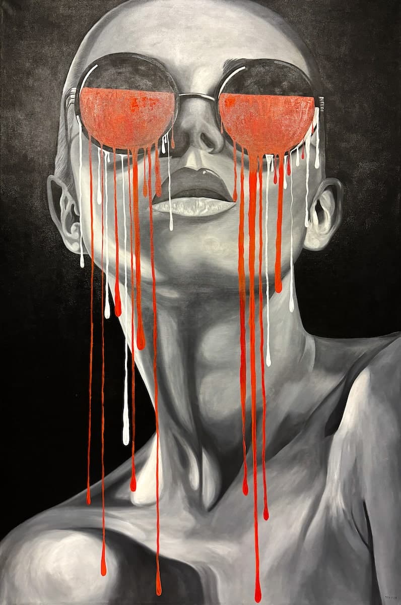 Mode by Salvador Torres, acrylic on canvas painting at El Dorado Gallery