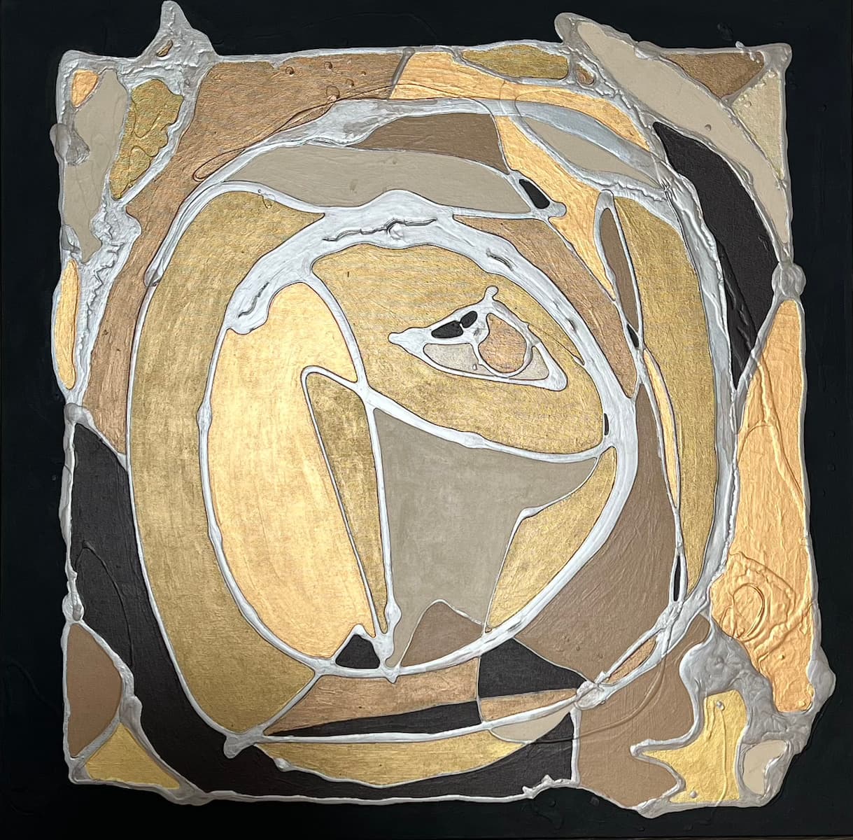 Observer by Ana Remok, acrylic on canvas abstract painting at El Dorado Gallery