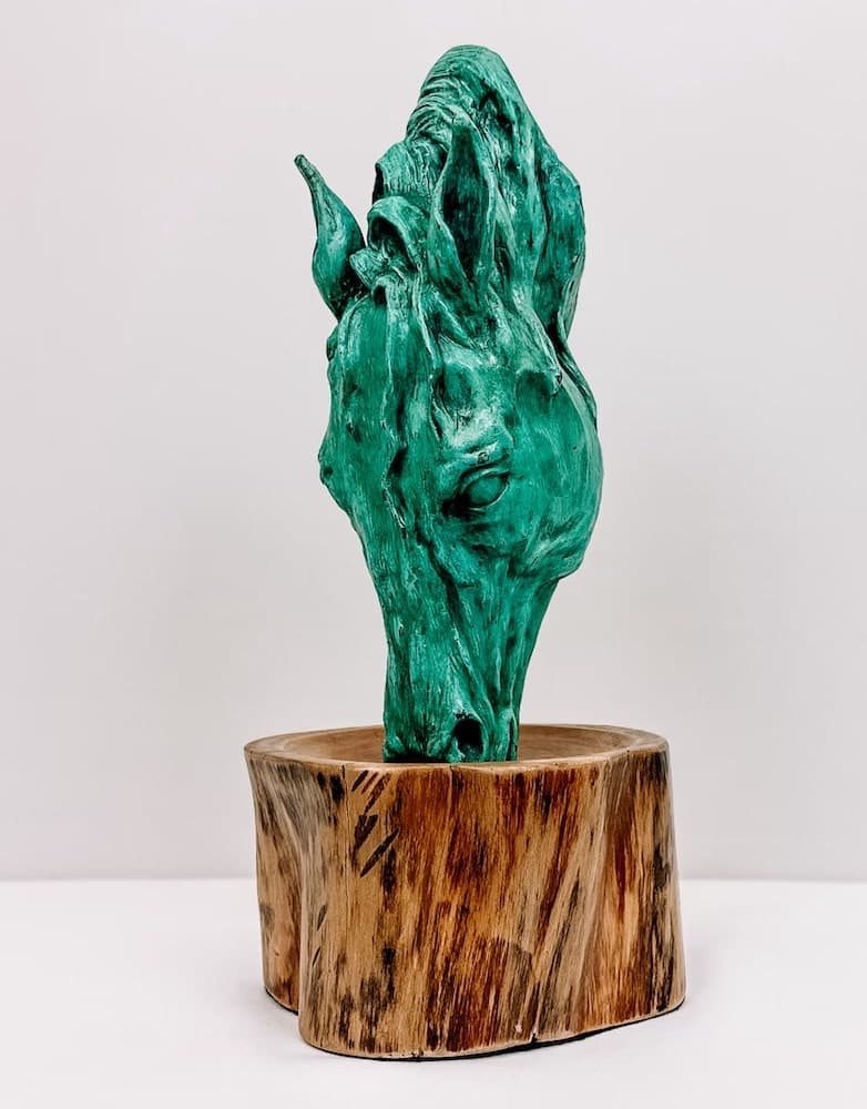 Tequilero by Salvador Torres, bronze sculpture at El Dorado Gallery