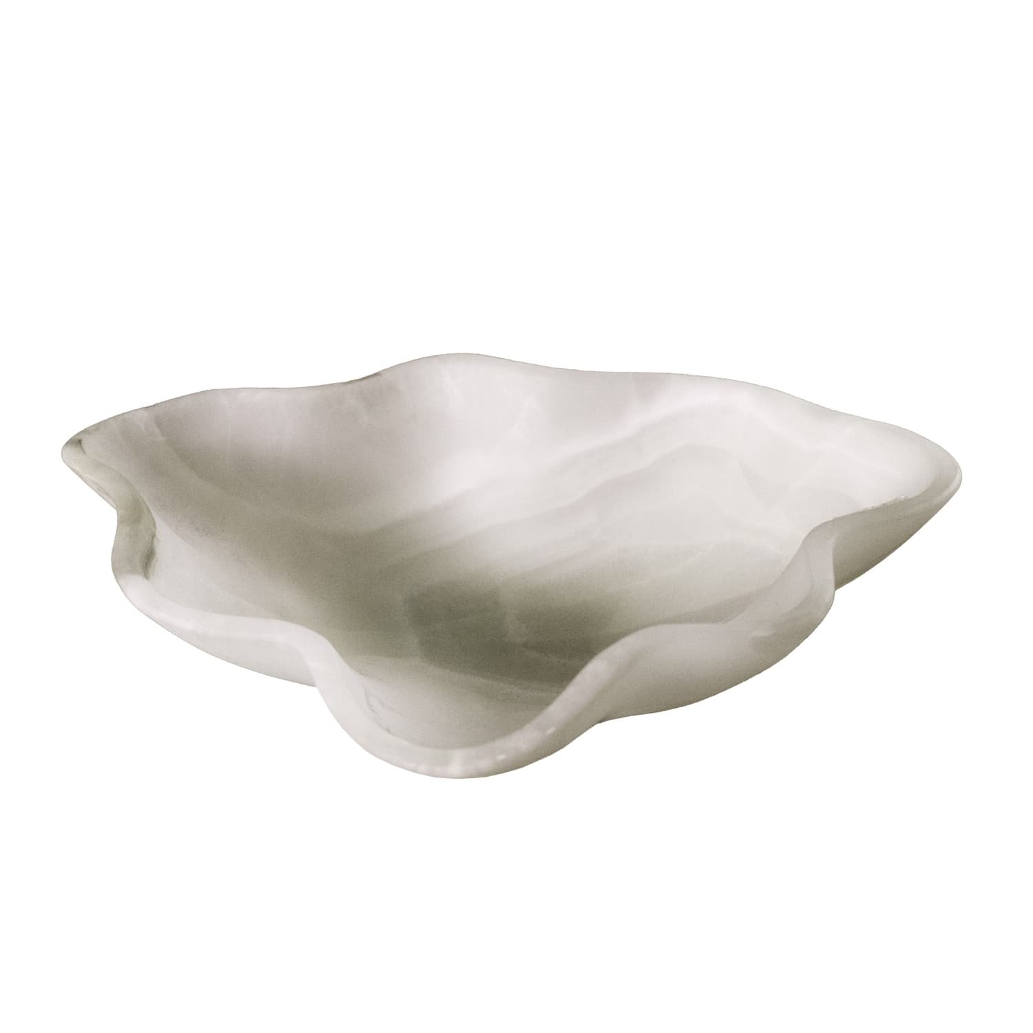 White onyx bowl from El Dorado Gallery's home decor collection