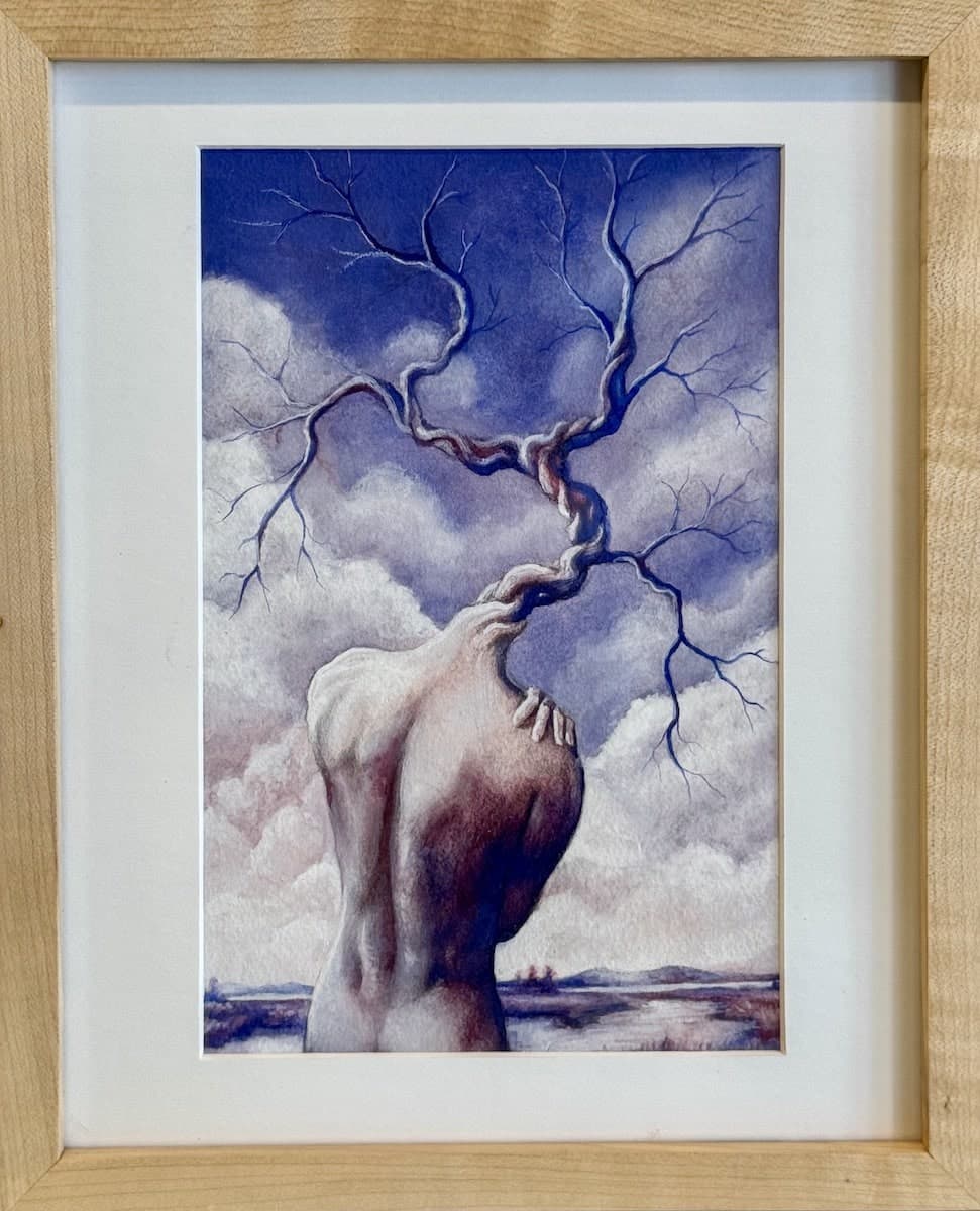 Flourish by Ashlee Marie Hampton, watercolor on paper at El Dorado Gallery