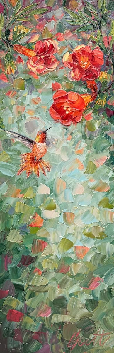 Nurture by Cecilia Goett, acrylic on canvas at El Dorado Gallery